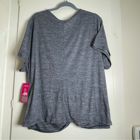 NWT Blue Heather Twist Front Women's Top 3XL - Picture 2 of 11